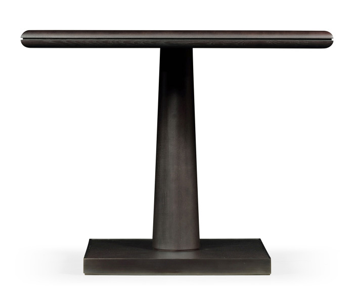 Square Dark Brown Ash Dining Table