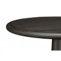 Round Dark Brown Ash Dining Table