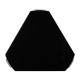 Triangular Black Gloss Side Table