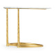 Fusion Brass Sofa Table with Marble Top