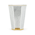 Fusion Hexagon Marble End Table