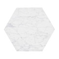 Fusion Hexagon Marble End Table
