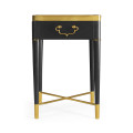 Fusion Rectangular Oak & Marble Side Table