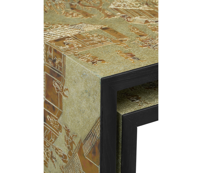 Fusion Chinoiserie Nesting Tables