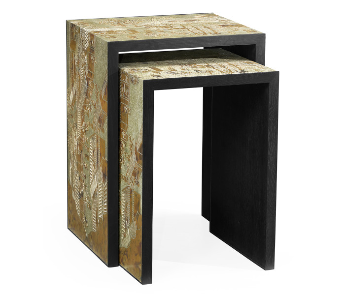 Fusion Chinoiserie Nesting Tables