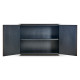 Campaign Style Dark Santos Rosewood Storage Cabinet