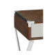 Campaign Style Dark Santos Rosewood Bedside Table with Drawer