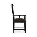 Fusion Black Gloss Dining Arm Chair