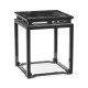 Fusion Smoky Black End Table with Marble Top