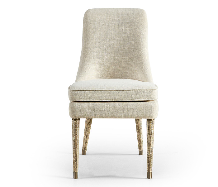 Shoal Linen & Grasscloth Side Chair