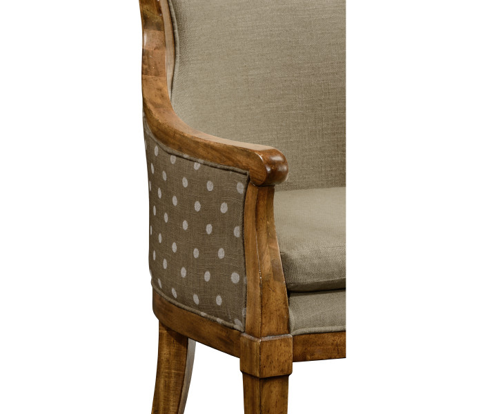 Belton Grey Fruitwood Armchair
