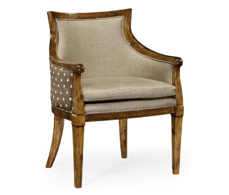 Belton Grey Fruitwood Arm Chair