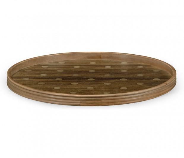 Round Cloud Polka Dot Tray Round Cloud Polka Dot Tray