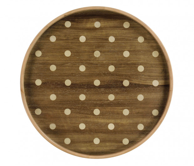 Round Cloud Polka Dot Tray Round Cloud Polka Dot Tray