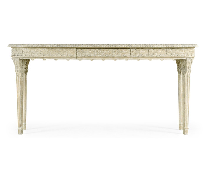 Bellefontaine Venetian White Oak Console Table