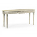 Bellefontaine Venetian White Oak Console Table