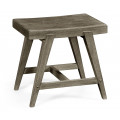 Small Rectangular Grey Stool