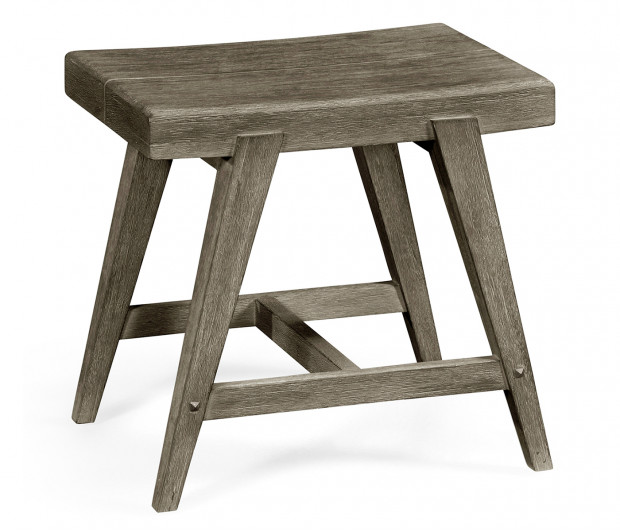 Small Rectangular Grey Stool Small Rectangular Grey Stool