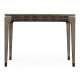 Square Grey & Rattan Dining Table