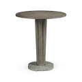 Round Grey Bar Table with a Terrazzo Base 36