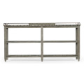 Rectangular Grey & Brass Sideboard with Removable Tray