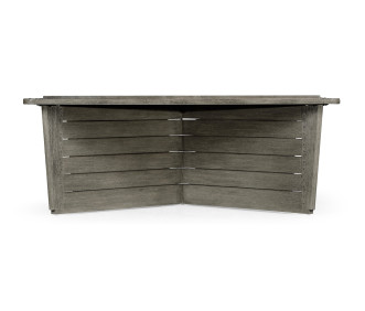 Square Grey & Concrete Coffee Table With An X-Base