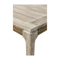 Rectangular Navajo Sand & Rattan Dining Table 80
