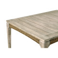 Rectangular Navajo Sand & Rattan Dining Table 80