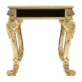 Italian Lions Paw Desk  - Black leather top