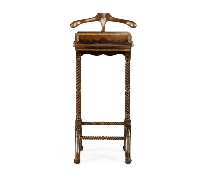Ocala Mahogany Valet Stand with Stud Box