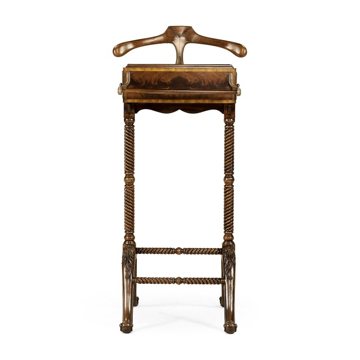 Ocala Mahogany Valet Stand with Stud Box