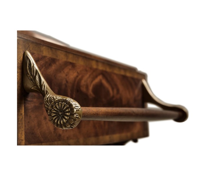Ocala Mahogany Valet Stand with Stud Box