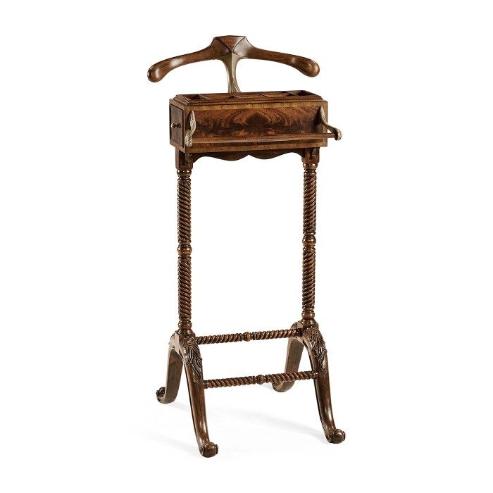 Ocala Mahogany Valet Stand with Stud Box
