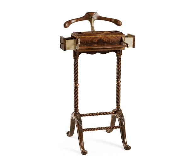Ocala Mahogany Valet Stand with Stud Box
