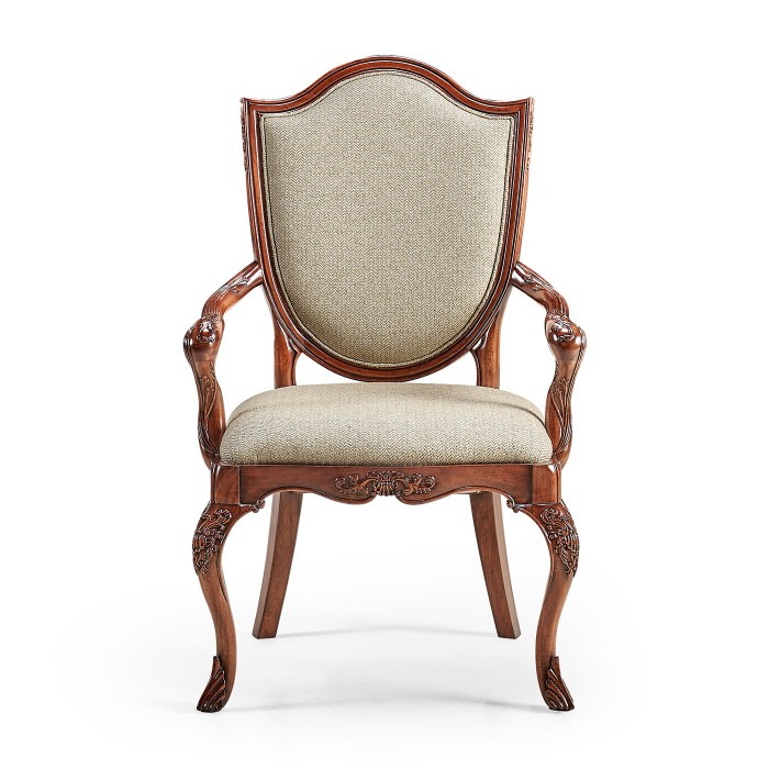 Shield Back Mahogany Arm Chair