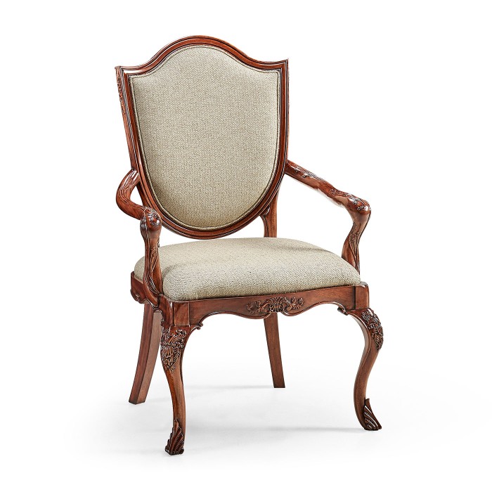 Shield Back Mahogany Arm Chair