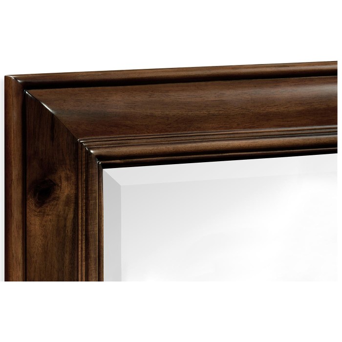 Oak Cushion Frame Mirror (Plain)