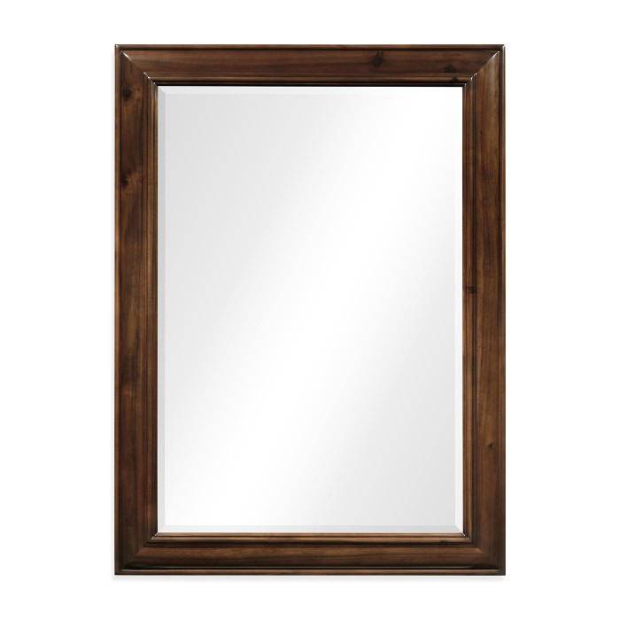 Oak Cushion Frame Mirror (Plain)