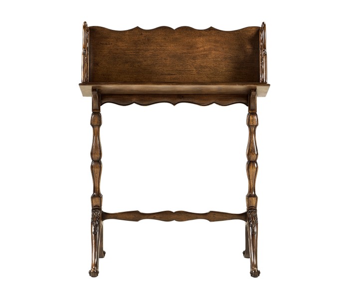 Ocala Victorian Walnut Floor Standing Book Trough