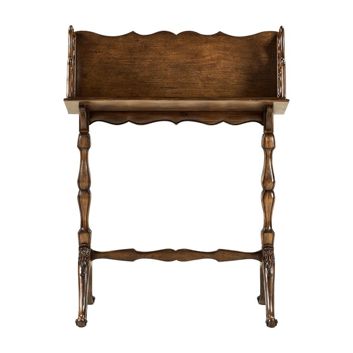 Ocala Victorian Walnut Floor Standing Book Trough