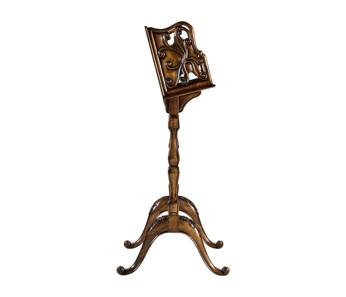 Ocala Victorian Walnut Floor Standing Book Trough