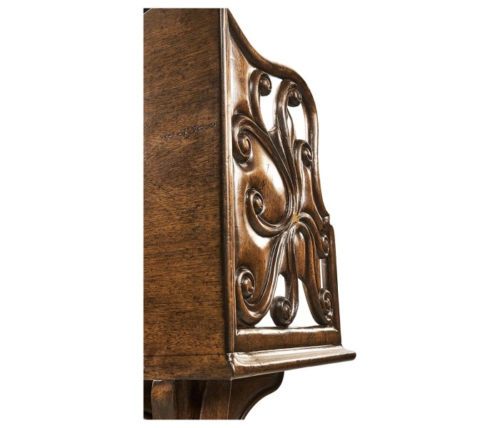 Ocala Victorian Walnut Floor Standing Book Trough
