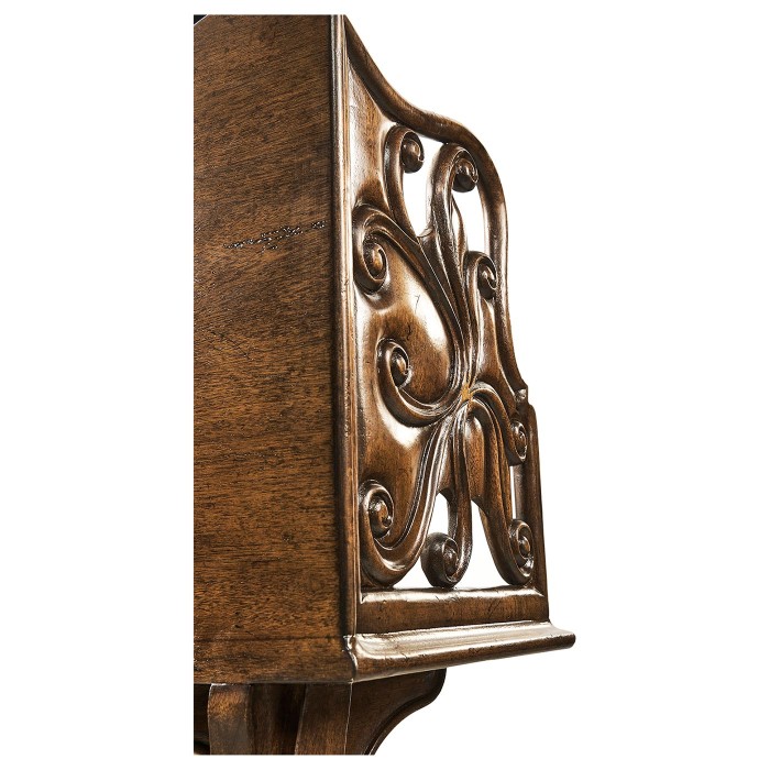 Ocala Victorian Walnut Floor Standing Book Trough