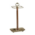Ocala Walnut & Brass Umbrella Stand