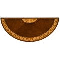 Mahogany demilune console table