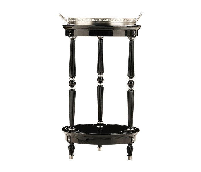 Ocala Smoky Black side table
