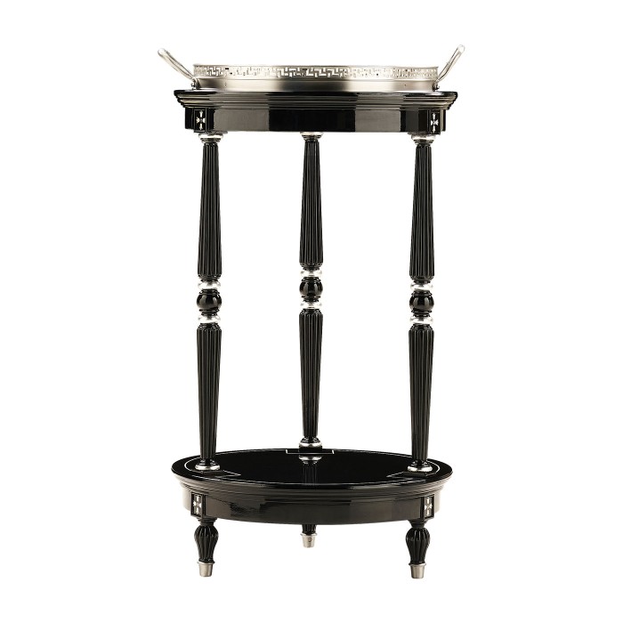 Ocala Smoky Black side table