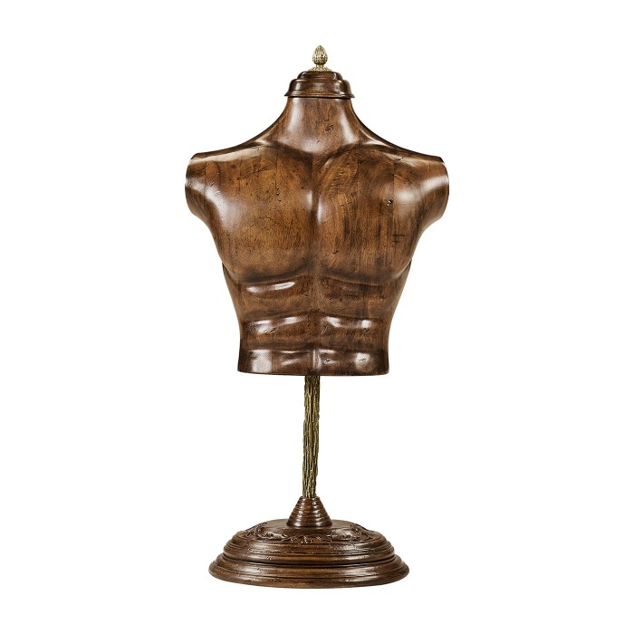 Ocala Large Male Wooden Mannequin & Torso on Stand