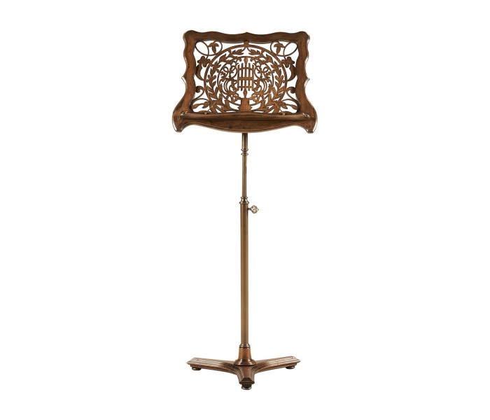 Ocala Fretwork Walnut Adjustable Music Stand