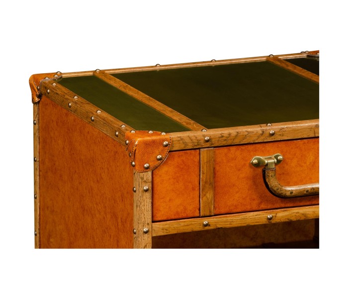 Night table w/ brass top